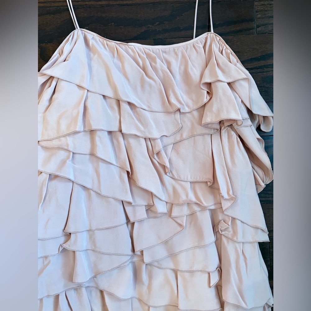 Zara Ruffled Dress in Light Pink - Picture 3 of 7